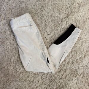 Women’s Size IT42 White Equiline Knee Patch Horseback Riding Breeches